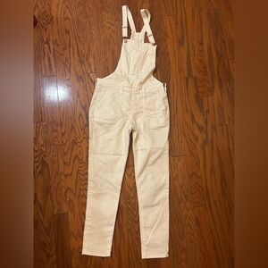 Old Navy white overalls size 4